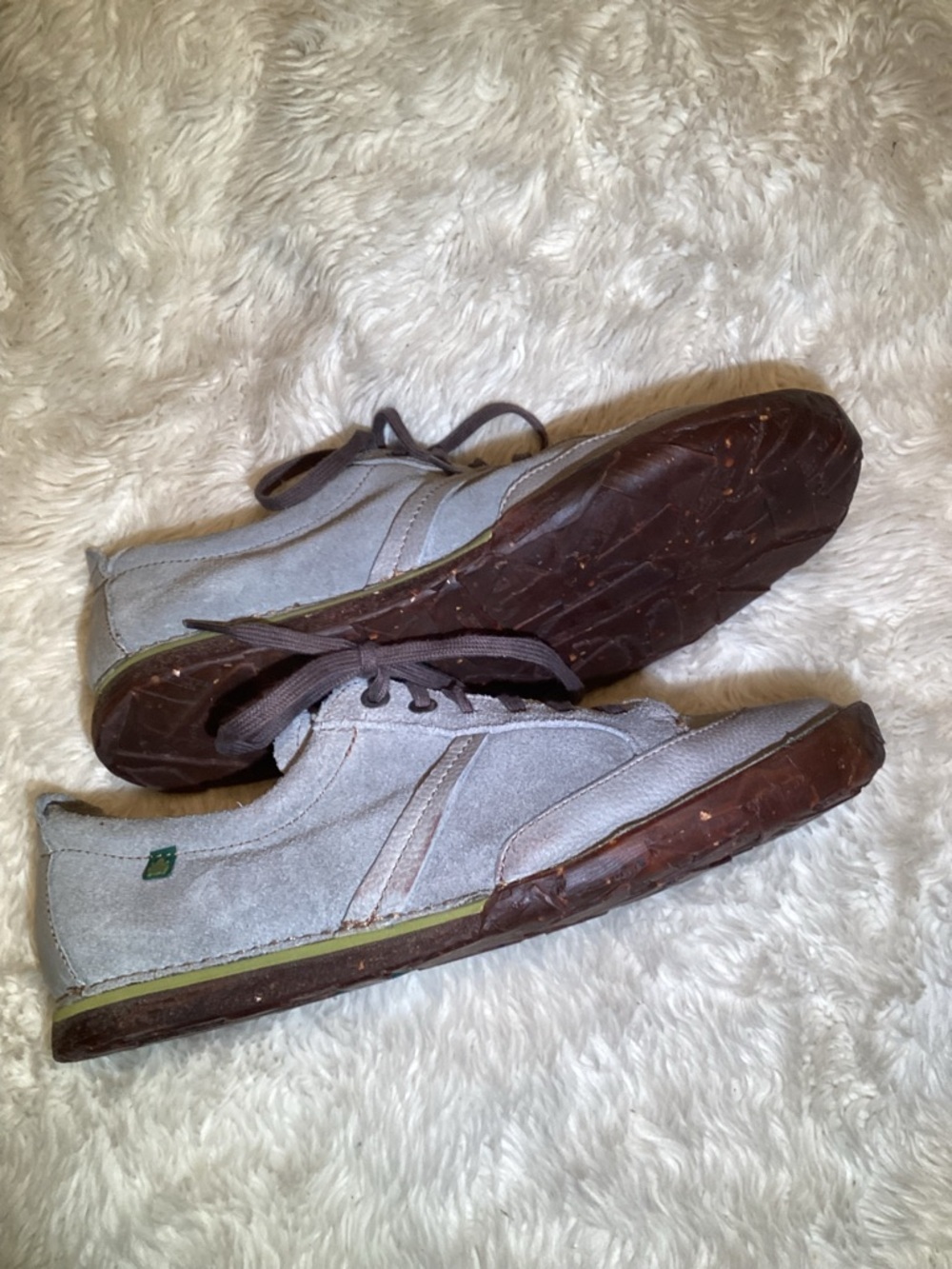 El Naturalista Men’s Gray Suede Lace-Up shoes size 10.5 - Picture 6 of 6